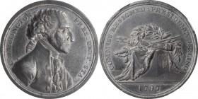 Washingtoniana

"1797" (ca. 1805) Sansom Medal. Original. By John Reich. Musante GW-58, Baker-71B, Julian PR-1. White Metal. AU-58 (NGC).

40.7 mm...