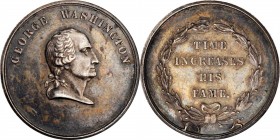 Washingtoniana

Undated (ca. 1861) Time Increases His Fame Medal. By William Kneass and Anthony C. Paquet. Musante GW-442, Baker-91A, Julian PR-27. ...