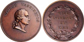 Washingtoniana

Undated (ca. 1861) Time Increases His Fame Medal. By William Kneass and Anthony C. Paquet. Musante GW-442, Baker-91D, Julian PR-27. ...