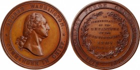 Washingtoniana

1878 Valley Forge Centennial Medal. By William Barber. Musante GW-959, Baker-449A, Julian CM-48, HK-137. Bronze. Mint State.

41 m...