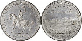 Washingtoniana

1883 Evacuation of New York Medal. Musante GW-997, Baker-462A. White Metal. About Uncirculated.

40 mm. Pierced for suspension, wi...