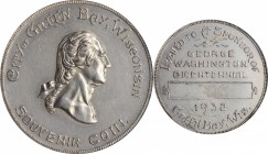 Washingtoniana

1932 Bicentennial of Washington's Birth, City of Green Bay Medal. Baker-940A. Silvered Copper. MS-61 (NGC).

38 mm.

Estimate: $...