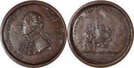 Washingtoniana

Undated George Washington/Stony Point Medal Muling. Baker-Unlisted. Copper-Plated Lead. Very Fine.

50.9 mm. Unusual concoction of...