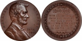 Lincolniana

1909 Abraham Lincoln Centenary Medal. By Charles K. Warner. Cunningham 11-490C, King-314. Copper. Mint State.

51 mm.

Collector ta...