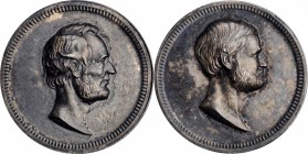 Lincolniana

Undated Lincoln and Grant Medalet. By William Barber(?). Cunningham 22-290S, King-540, Julian PR-39, var. Silver. Mint State.

18.5 m...