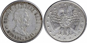 Lincolniana

Undated (ca. 1920s) "Coin Stack" Paperweight. Cunningham-Unlisted. Aluminum. Very Fine.

38 mm x 15 mm. Obv: Lincoln Portrait facing ...