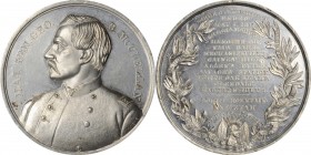Political Medals and Related

1864 George B. McClellan Campaign Medal. DeWitt-GMcC 1864-86, Musante GW-567, Baker-Unlisted. White Metal. Mint State....
