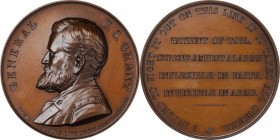 Political Medals and Related

1868 Ulysses S. Grant Campaign Medal. DeWitt-USG 1868-2. Bronze. Mint State.

60 mm.

From the Norman G. Peters Co...