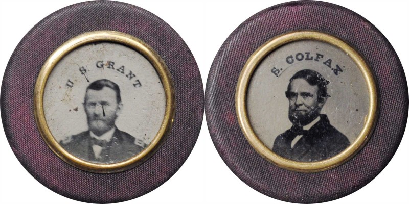 Political Medals and Related

Undated (1868) Ulysses S. Grant Ferrotype. DeWit...