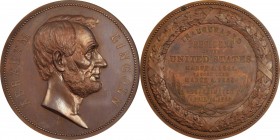 Presidents and Inaugurals

"1865" (post-1886) Abraham Lincoln Presidential Medal. By George T. Morgan. Julian PR-12, Cunningham 22-240Cbz, King-518....