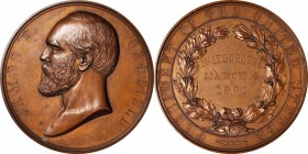 Presidents and Inaugurals

"1881" James A. Garfield Presidential Medal. By Charles E. Barber. Julian PR-20. Bronze. About Uncirculated, Reverse Cut....