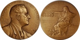 Presidents and Inaugurals

1945 Franklin Delano Roosevelt Memorial Medal. By John R. Sinnock. Failor-Hayden 131. Bronze. Mint State.

76 mm.

Co...