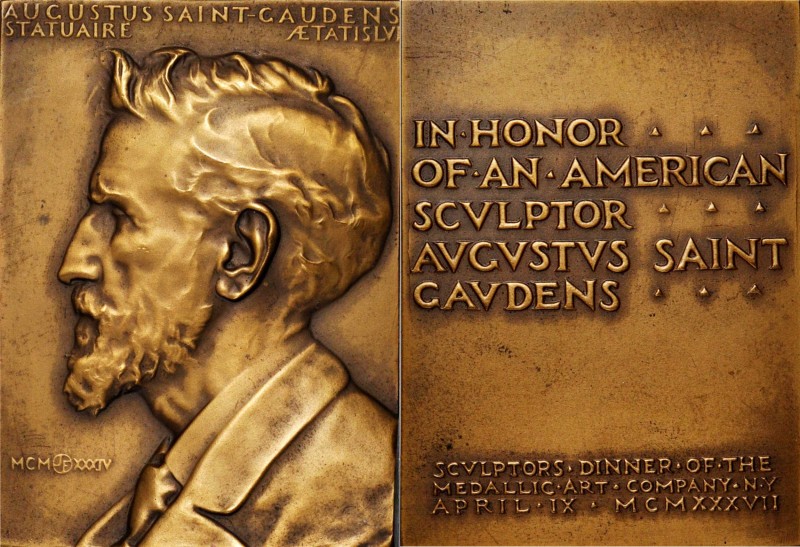 Augustus Saint-Gaudens Medals

1937 Augustus Saint-Gaudens Portrait Plaque. By...