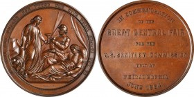 Commemorative Medals

1864 Philadelphia Sanitary Fair Medal. By Anthony C. Paquet. Julian CM-44. Bronze. Mint State.

57 mm.

Estimate: $ 300