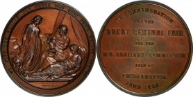 Commemorative Medals

1864 Philadelphia Sanitary Fair Medal. By Anthony C. Paquet. Julian CM-44. Bronze. About Uncirculated, Cleaned.

58 mm.

C...