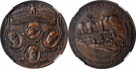 So-Called Dollars

1915 Panama-Pacific International Exposition. "Four Patriots" Dollar. HK-421. Rarity-6. Bronze. MS-63 (NGC).

34 mm.

Estimat...