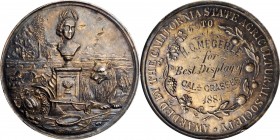 Agricultural, Scientific, and Professional Medals

1881 California State Agricultural Society Award Medal. Harkness Ca-23. Silver. Extremely Fine, D...