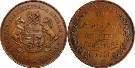 Agricultural, Scientific, and Professional Medals

1858 Hampden County Agricultural and Mechanical Society Award Medal. By R. Payne. Harkness Ma-50....
