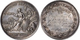 Agricultural, Scientific, and Professional Medals

1873 American Institute Award Medal. Harkness Ny-130. Silver. Extremely Fine.

51 mm. 61.02 gra...