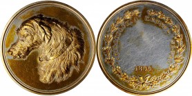 Award Medals

1884 Philadelphia Kennel Club Award Medal. Silver. Proof, Hairlines.

51 mm. 73.89 grams. Obv: High relief dog's head to left wearin...