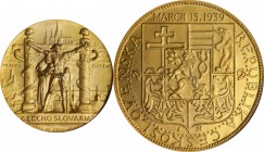 Fairs and Expositions

1939 New York World's Fair. Free Czechoslovakia Medal. By Medallic Art Co. Bronze. MS-67 (NGC).

38 mm. Obv: Czechoslovakia...