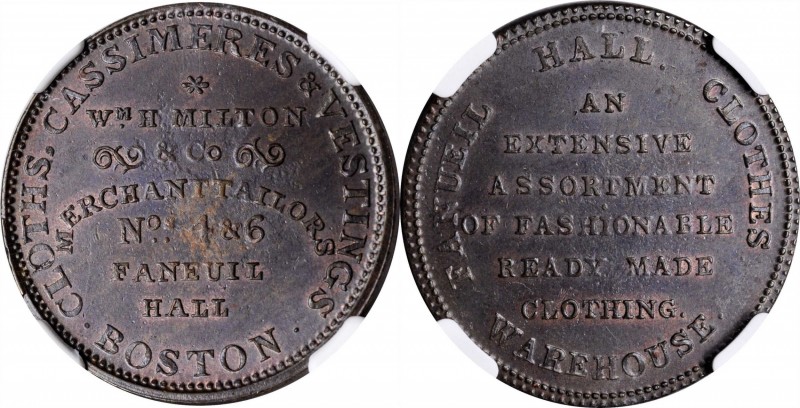 Hard Times Tokens

Massachusetts--Boston. Undated (1835-1844) Wm. H. Milton & ...