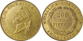 Merchant Tokens

Pennsylvania--Philadelphia. 1860 R. Lovett Jr. Miller-Pa 354. Brass. Plain Edge. Choice About Uncirculated.

19 mm.

From the N...