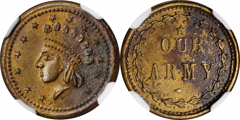 Patriotic Civil War Tokens

Undated (1861-1865) Indian Princess / OUR ARMY. Fu...