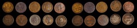Patriotic Civil War Tokens

Lot of (10) 1863 Patriotic Civil War Tokens. Copper.

19 mm. All are different in grades that range from Fine to Extre...