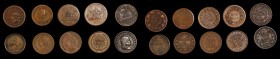 Patriotic Civil War Tokens

Lot of (10) 1863 Patriotic Civil War Tokens. Copper.

19 mm. All are different, with grades ranging from Very Fine to ...