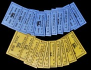 Late 19th and 20th Century Tokens

Lot of (22) Undated, Unknown Location Cardboard Milk Tokens.

Included are: (11) 28 mm x 50 mm, printed on blue...