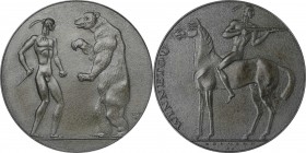 Native American Related

Undated (1942) Austrian Medal of Apache Chief Winnetou. By A. Hoffmann. Zinc. About Uncirculated.

55 mm. Obv: Nude Winne...