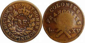 Sou

1767-A Sou. Paris Mint. Breen 701. RF Counterstamp. Choice Very Fine.

177.4 grains.

PCGS# 158637.

From the Collection of David N. Kass...