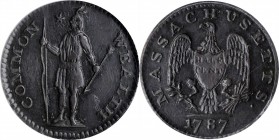 Massachusetts Half Cent

1787 Massachusetts Half Cent. Ryder 2-A, W-5910. Rarity-4. EF-40 Details--Scratched (ANACS).

PCGS# 296.

From the Coll...