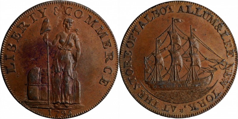 Talbot, Allum & Lee Cent

1795 Talbot, Allum & Lee Cent. Fuld-1, W-8620. Rarit...