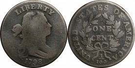 Draped Bust Cent

1798 Draped Bust Cent. S-162. Rarity-4. Style I Hair. Good-6.

Pleasing quality for the grade and variety. Free from marks and s...