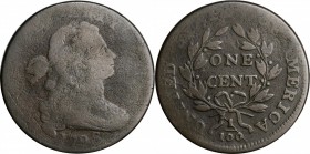 Draped Bust Cent

1798 Draped Bust Cent. S-166. Rarity-1. Style II Hair. Good-4, Porous.

Slightly rough texture but otherwise a nice cent for the...