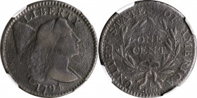 Liberty Cap Cent

1794 Liberty Cap Cent. S-71. Rarity-2. Head of 1795. VG Details--Corrosion (NGC).

PCGS# 35696. NGC ID: 223R.

Estimate: $ 200
