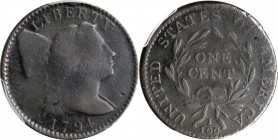 Liberty Cap Cent

1794 Liberty Cap Cent. S-72. Rarity-2. Head of 1795. VG Details--Environmental Damage (PCGS).

PCGS# 35699. NGC ID: 223R.

Est...