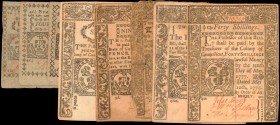Colonial Notes

Lot of (8) CT-164, 182, 205, 211, 214, 216, 217 & 226. Connecticut. 1771-80. Mixed Denominations. Very Good to Very Fine.

A group...