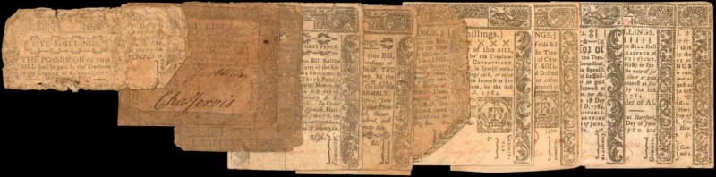 Colonial Notes

Lot of (11) Damaged/Cancelled Connecticut Colonial Notes. Poor...