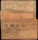 Colonial Notes

Lot of (3) NJ-132, 156 & 167. New Jersey. 1759-64. 12 & 30 Shillings and 6 Pounds. Fine to Very Fine.

Included in this lot are NJ...