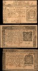 Colonial Notes

Lot of (3) NY-166, NY-185 & NY-186. New York. 1771 & 1776. $1/8, $1/6 & 5 Pounds. Fine.

A trio of New York Colonial notes. Tears,...