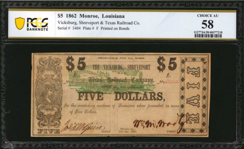 Louisiana

Monroe, Louisiana. Vicksburg, Shreveport & Texas Railroad Co. Janua...