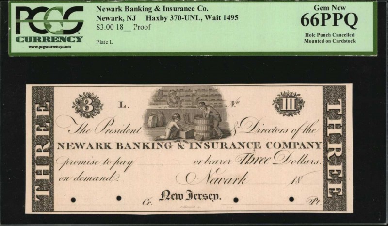 New Jersey

Newark, New Jersey. Newark Banking & Insurance Co. 18xx. $3. PCGS ...