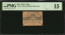 New York

Utica, New York. Davis & Gilbert's Book Store. ND. 3 Cents. PMG Choice Fine 15.

Imprint of Ashton. Small format store note from the fir...