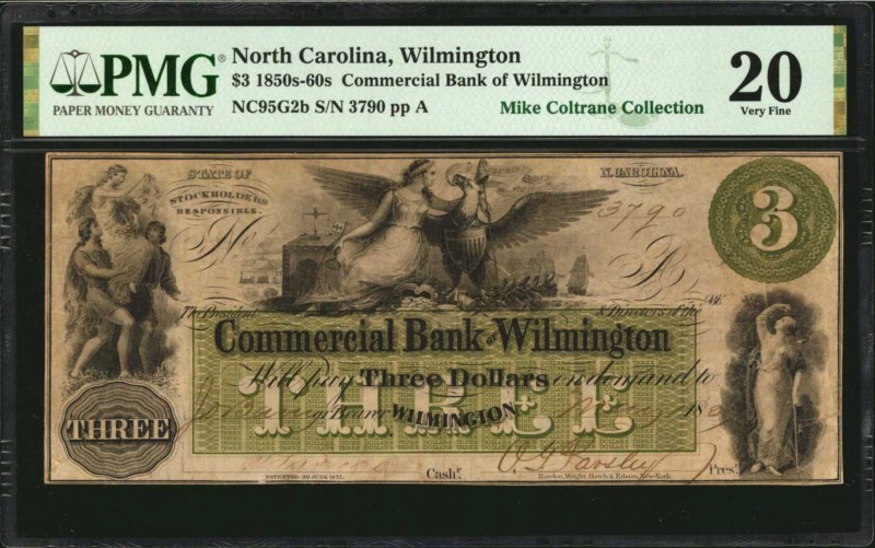 North Carolina

Wilmington, North Carolina. Commercial Bank of Wilmington. 185...