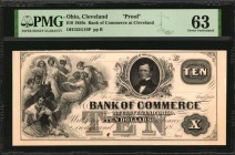 Ohio

Cleveland, Ohio. Bank of Commerce at Cleveland. 1850s $10. PMG Choice Uncirculated 63. Proof.

(OH-155 G16) Baldwin, Adams & Co. New York/Ba...