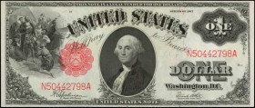 Legal Tender Notes

Fr. 39. 1917 $1 Legal Tender Note. About Uncirculated.

Bright paper and good detail are noticed on this 1917 $1.

Estimate:...