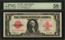 Legal Tender Notes

Fr. 40. 1923 $1 Legal Tender Note. PMG Choice About Uncirculated 58 EPQ.

Ruby red overprints remain attractive on this Legal ...